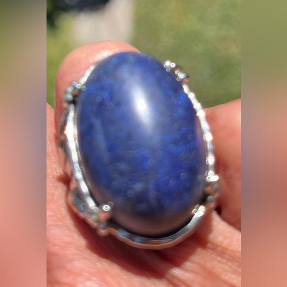 Beautiful blue silver ring - Picture 4 of 4